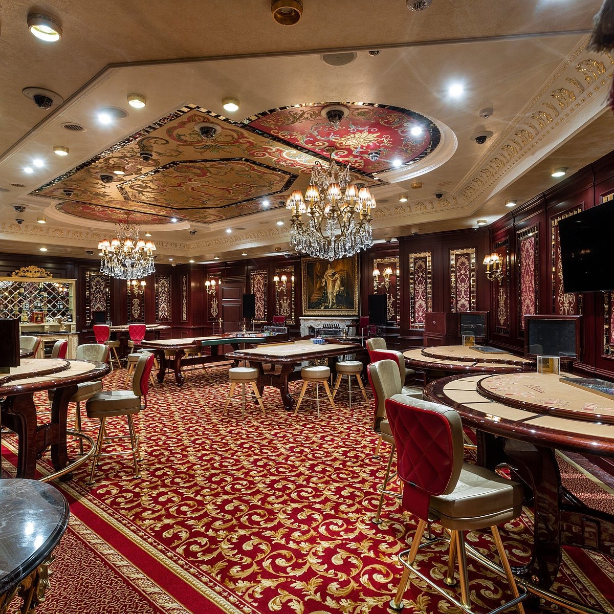 familiar indoor casino with comfortable living room